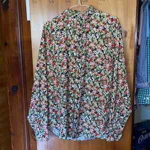 JCrew Floral Button Down
